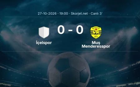 İçelspor - Muş Menderesspor maçı başladı | Türkiye Kupası