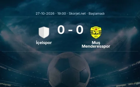 Türkiye Kupası: İçelspor - Muş Menderesspor kadro ve maç öncesi