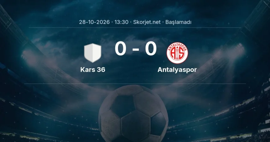 Kars 36 - Antalyaspor maçı öncesi | Türkiye Kupası
