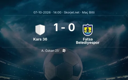 Kars 36 1-0 Fatsa Belediyespor - maç özeti | Türkiye Kupası