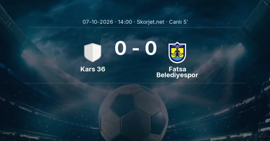 Kars 36 - Fatsa Belediyespor maçı başladı | Türkiye Kupası