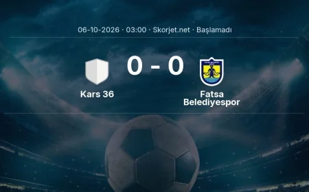 Türkiye Kupası: Kars 36 - Fatsa Belediyespor maç bilgileri
