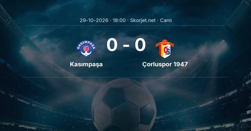 Kasımpaşa - Çorluspor 1947 maçı başladı | Türkiye Kupası