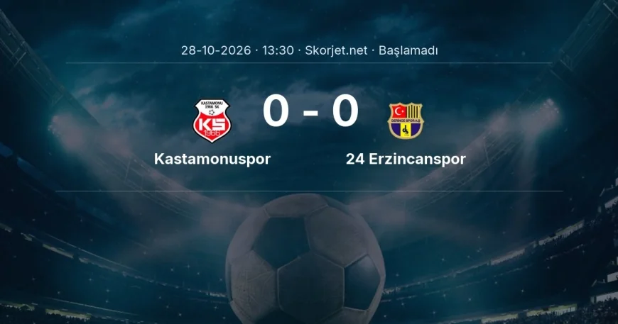 Kastamonuspor - 24 Erzincanspor maçı ne zaman, saat kaçta? | Türkiye Kupası