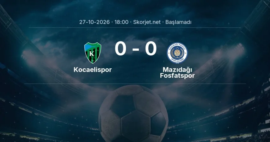 Kocaelispor - Mazıdağı Fosfatspor muhtemel ilk 11'ler | Türkiye Kupası