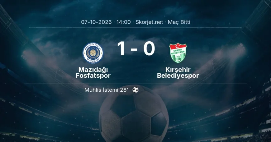 Mazıdağı Fosfatspor 1-0 Kırşehir Belediyespor - maç özeti | Türkiye Kupası