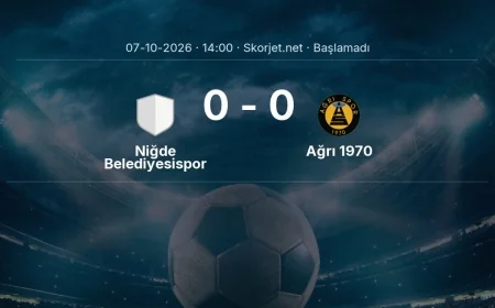 Niğde Belediyesispor - Ağrı 1970 maçı ne zaman, saat kaçta? | Türkiye Kupası