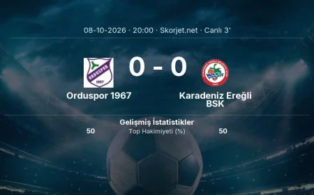 Orduspor 1967 - Karadeniz Ereğli BSK maçı başladı | Türkiye Kupası