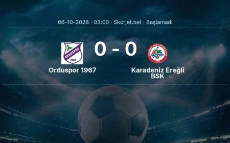 Türkiye Kupası: Orduspor 1967 - Karadeniz Ereğli BSK maç bilgileri