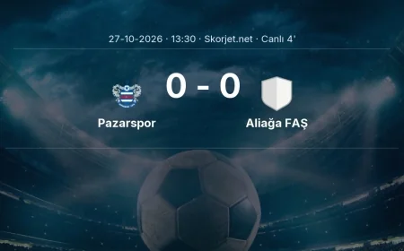 MAÇ BAŞLADI | Pazarspor - Aliağa FAŞ