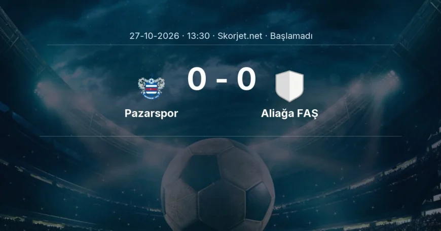 Pazarspor - Aliağa FAŞ maçı öncesi | Türkiye Kupası
