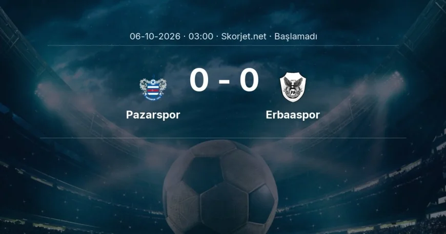 Pazarspor - Erbaaspor maçı öncesi | Türkiye Kupası