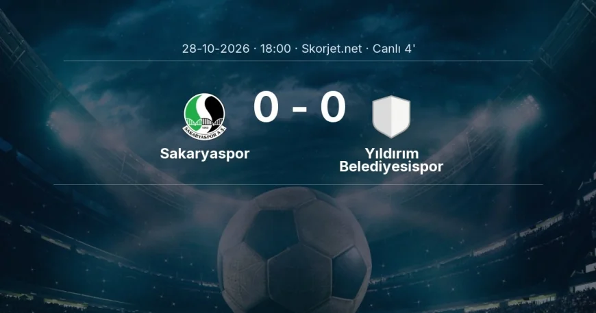 Sakaryaspor - Yıldırım Belediyesispor maçı başladı | Türkiye Kupası