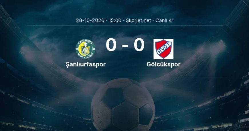 Şanlıurfaspor - Gölcükspor maçı başladı | Türkiye Kupası