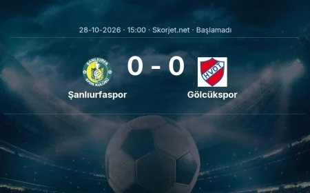 Türkiye Kupası: Şanlıurfaspor - Gölcükspor maç bilgileri