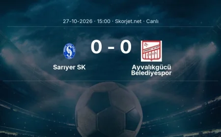 MAÇ BAŞLADI | Sarıyer SK - Ayvalıkgücü Belediyespor