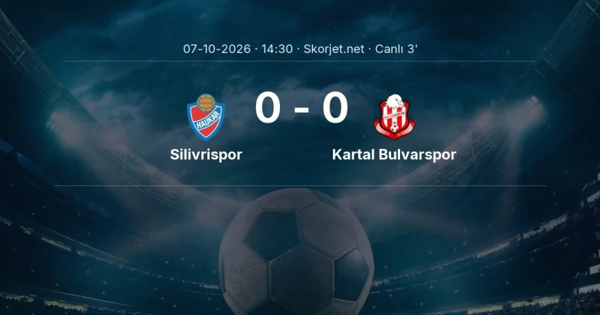 Silivrispor - Kartal Bulvarspor maçı başladı | Türkiye Kupası