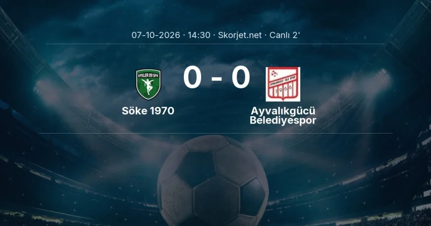 Türkiye Kupası: Söke 1970 - Ayvalıkgücü Belediyespor maçı başladı