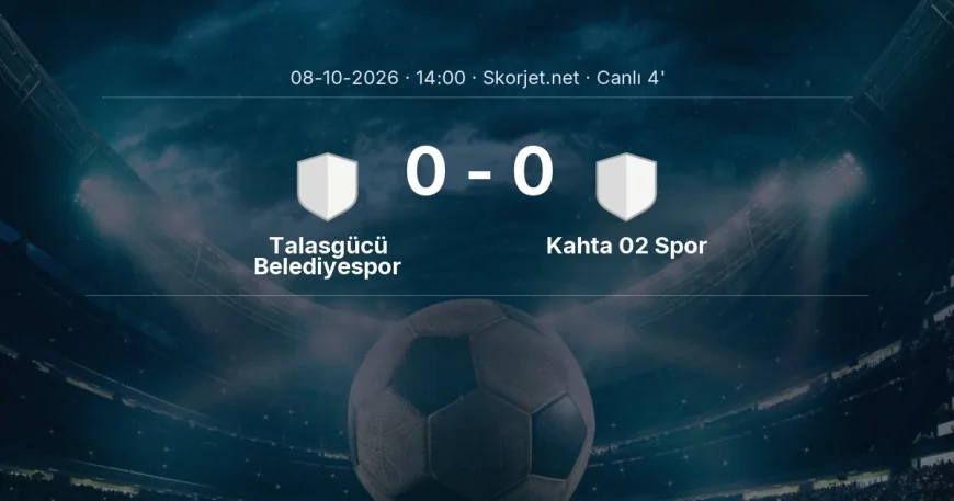 MAÇ BAŞLADI | Talasgücü Belediyespor - Kahta 02 Spor