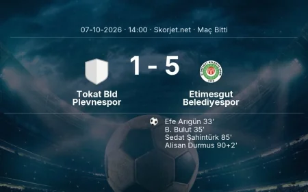 Tokat Bld Plevnespor 1-5 Etimesgut Belediyespor - maç özeti | Türkiye Kupası