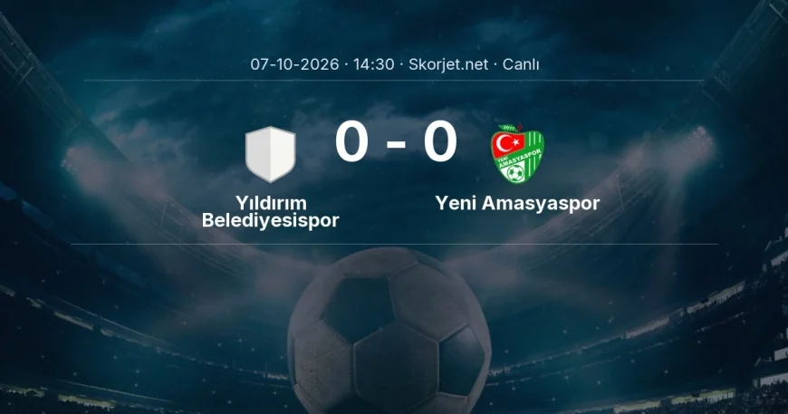 MAÇ BAŞLADI | Yıldırım Belediyesispor - Yeni Amasyaspor