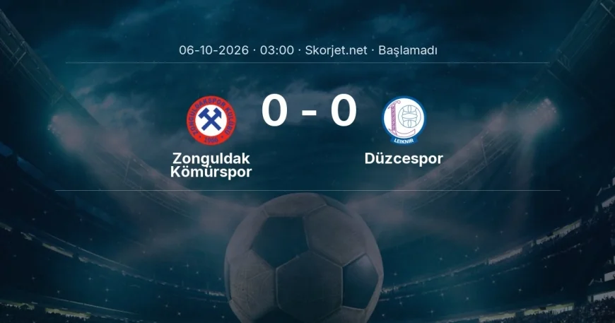 Zonguldak Kömürspor - Düzcespor maçı ne zaman, saat kaçta? | Türkiye Kupası