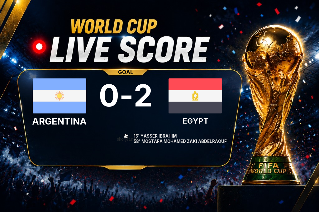 GOAL | Argentina 0-2 Egypt - Mostafa Mohamed Zaki Abdelraouf (58')