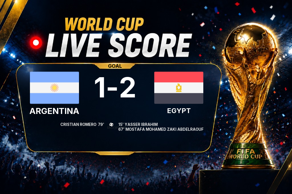 GOAL | Argentina 1-2 Egypt - Cristian Romero  (79')