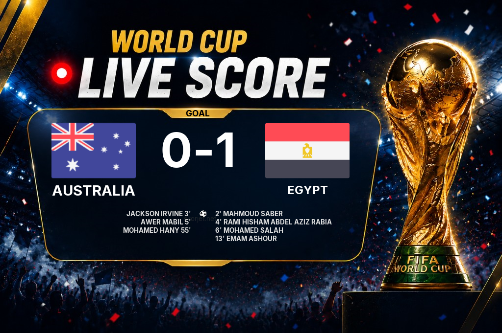 GOAL | Australia 0-1 Egypt - Mahmoud Saber (2')