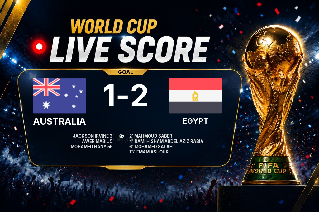 GOAL | Australia 1-2 Egypt - Rami Hisham Abdel Aziz Rabia (4')