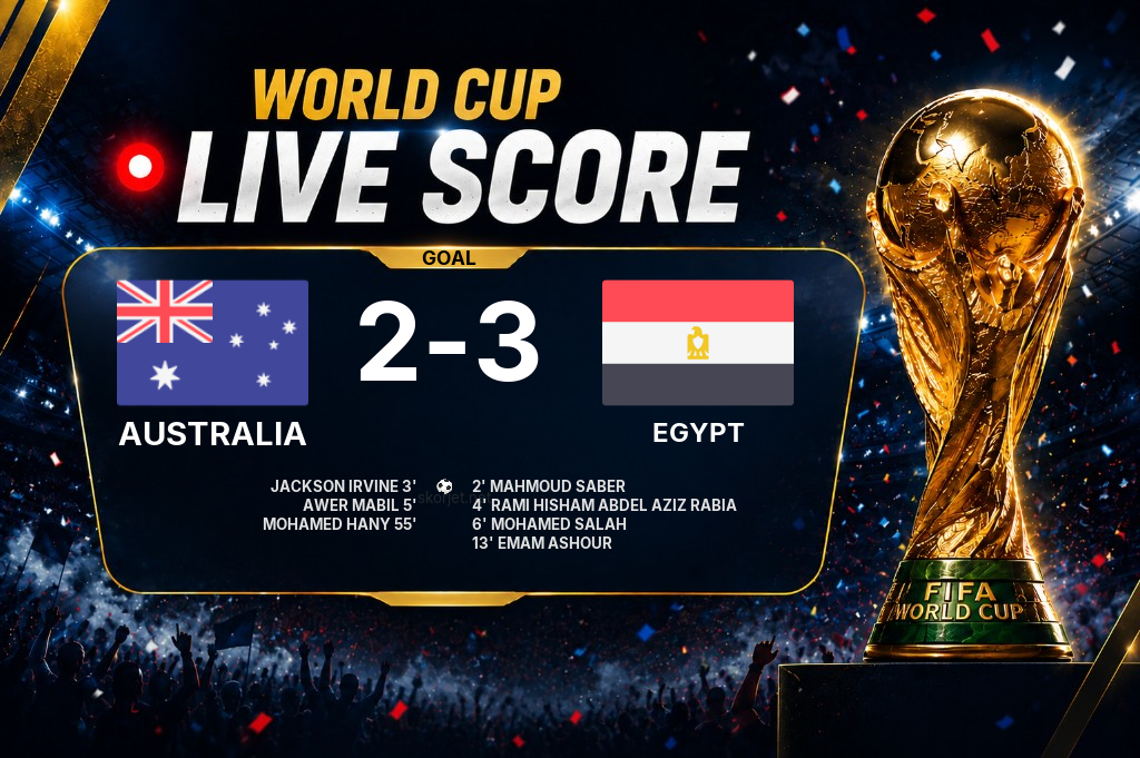 GOAL | Australia 2-3 Egypt - Mohamed Salah (6')