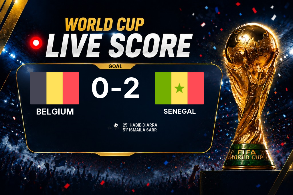 GOAL | Belgium 0-2 Senegal - Ismaïla Sarr (51')