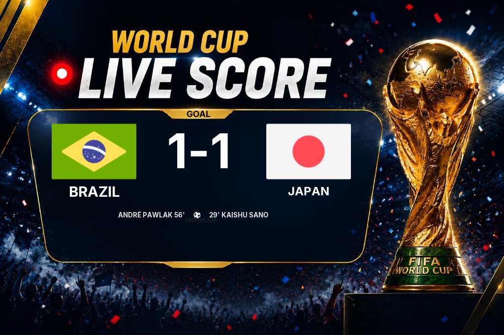 GOAL | Brazil 1-1 Japan - André Pawlak (56')