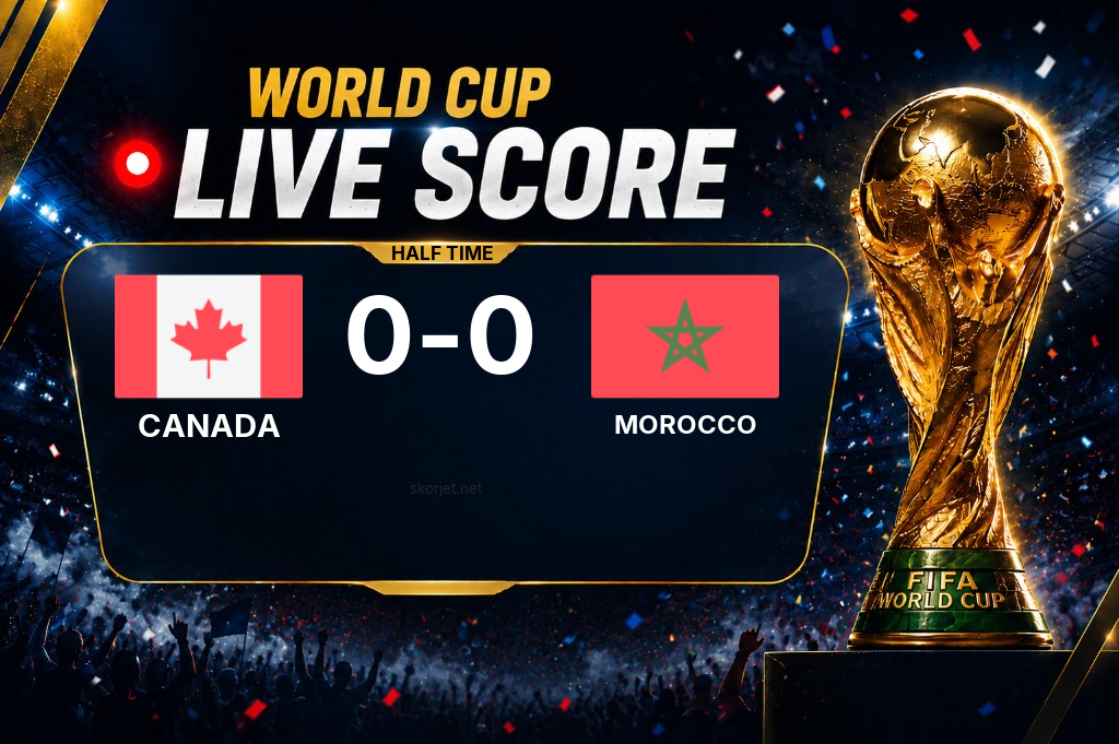 World Cup: Canada 0-0 Morocco at half-time