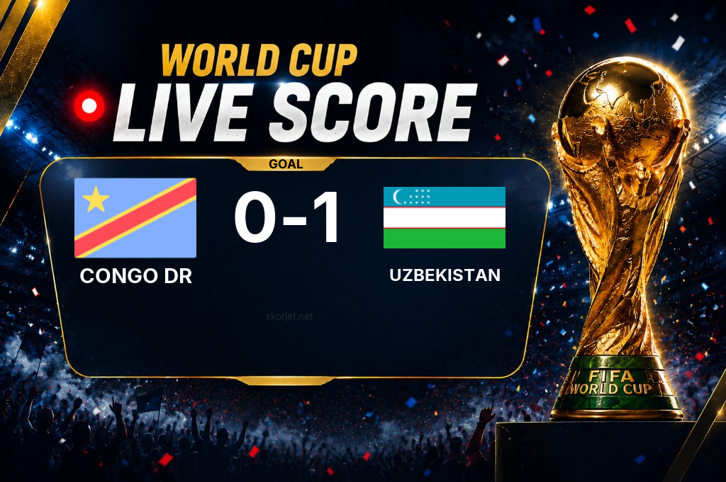 GOAL | Congo DR 0-1 Uzbekistan (1')