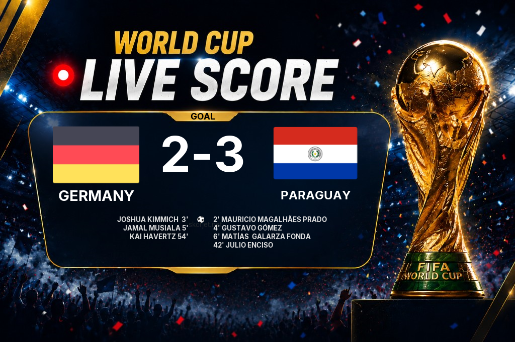 GOAL | Germany 2-3 Paraguay - Matías  Galarza Fonda (6')