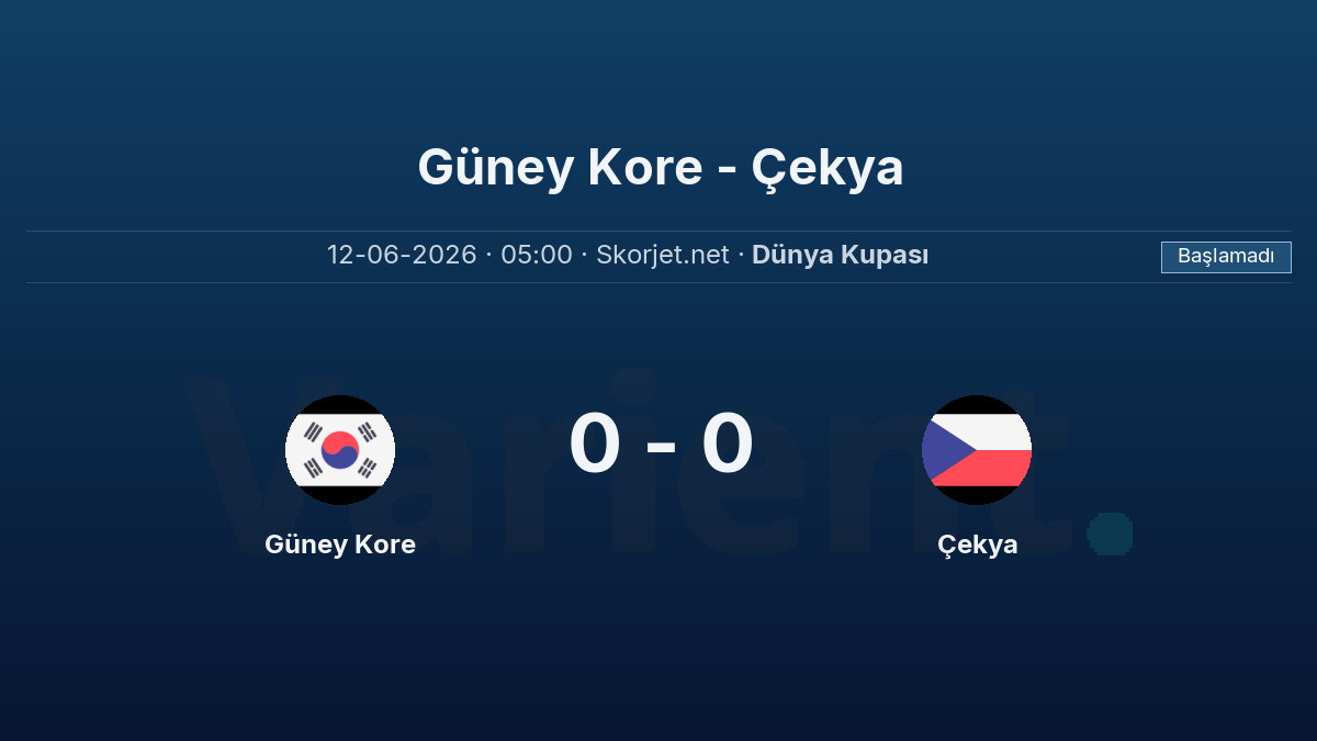 Dünya Kupası: Güney Kore – Çekya maçı öncesi son durum