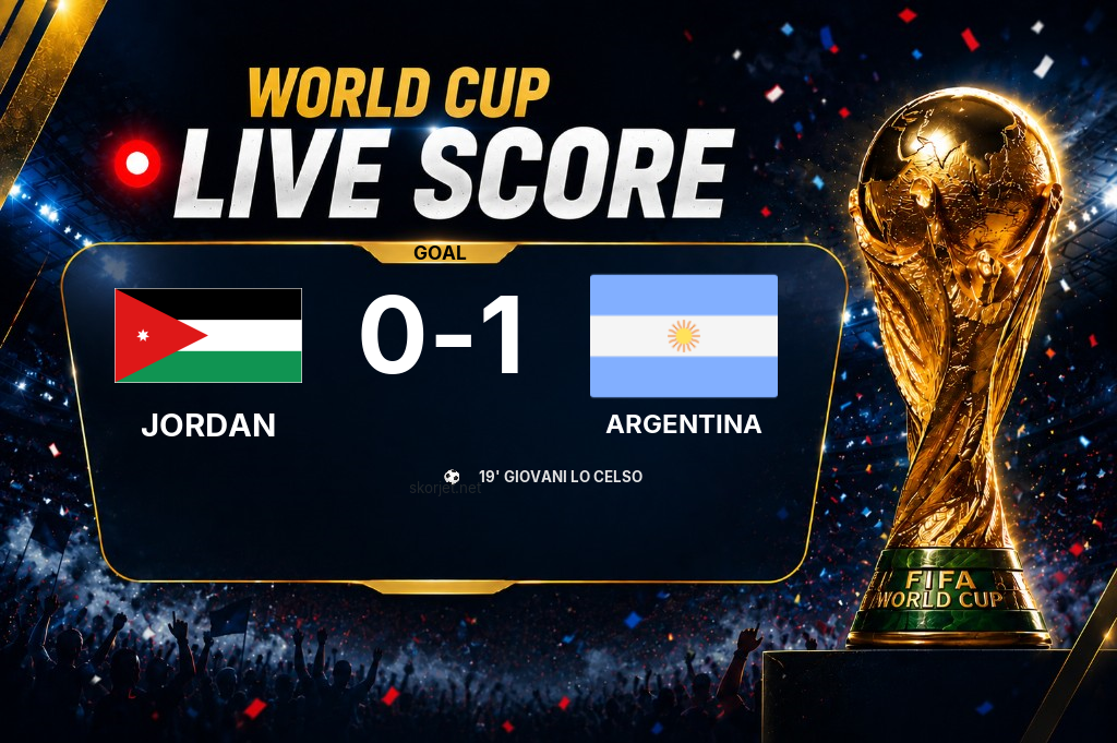 GOAL | Jordan 0-1 Argentina — Giovani Lo Celso (19')