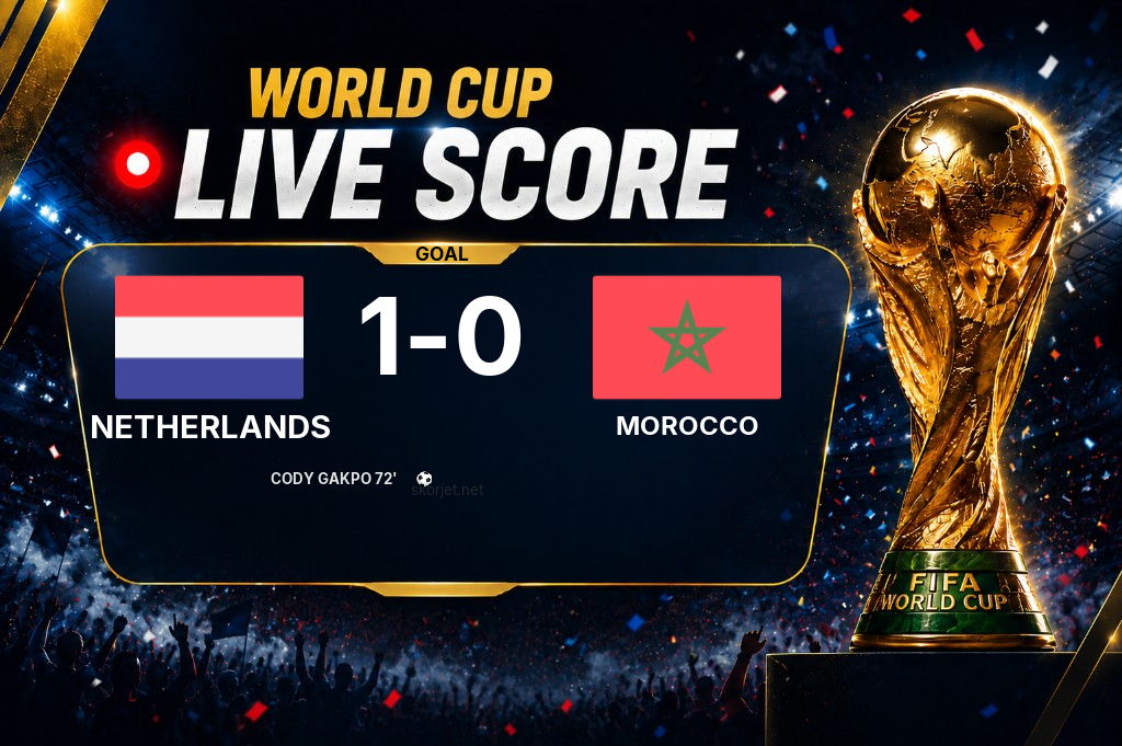 GOAL | Netherlands 1-0 Morocco - Cody Gakpo (72')