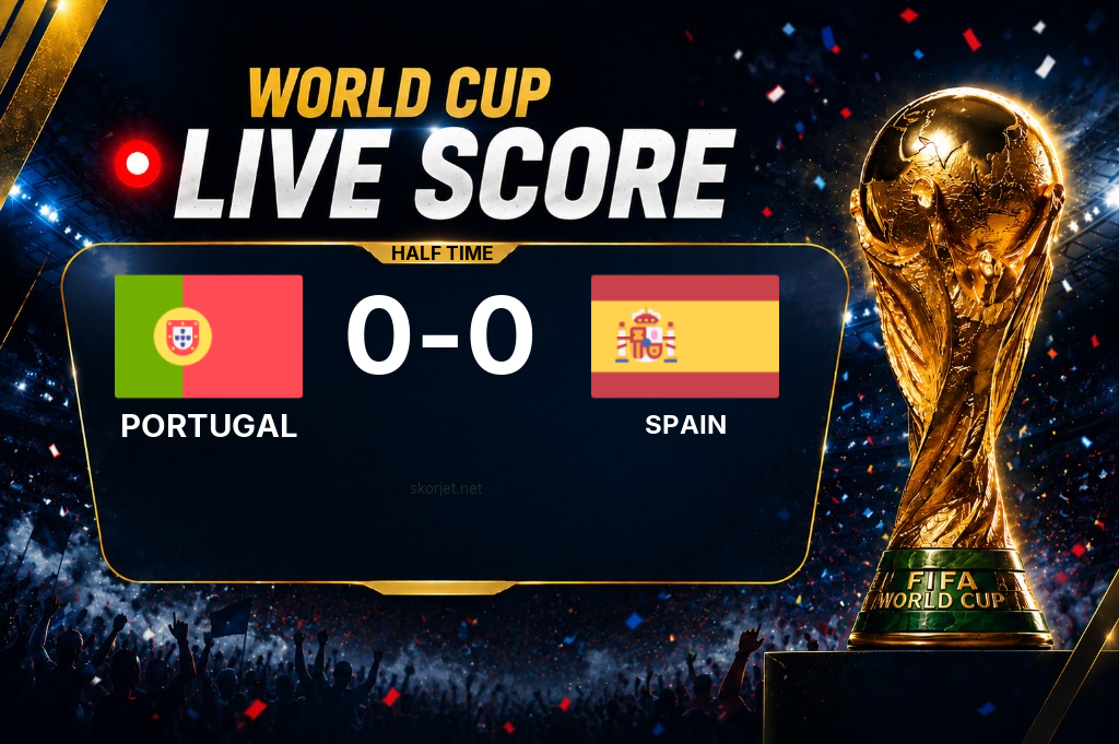 Portugal vs Spain: first half ends 0-0