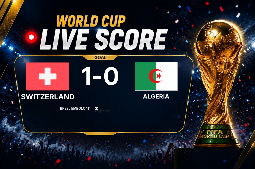GOAL | Switzerland 1-0 Algeria - Breel Embolo (11')