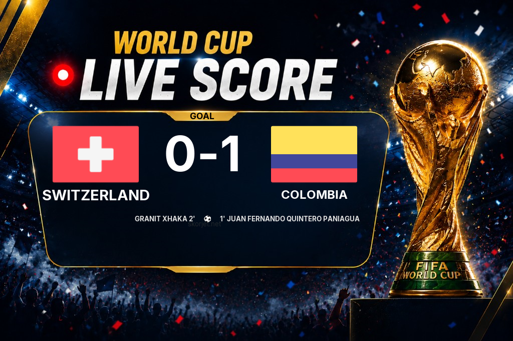 GOAL | Switzerland 0-1 Colombia - Juan Fernando Quintero Paniagua (1')
