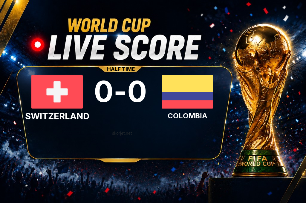 Switzerland vs Colombia: first half ends 0-0