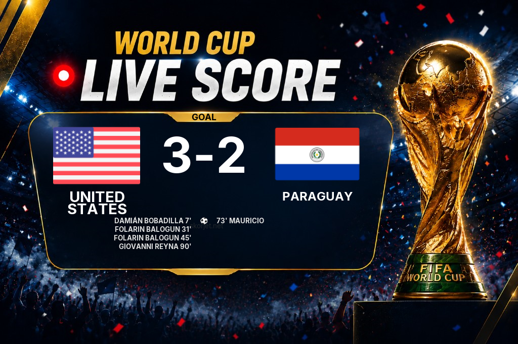 GOAL | United States 3-2 Paraguay — Giovanni Reyna (90'+8)
